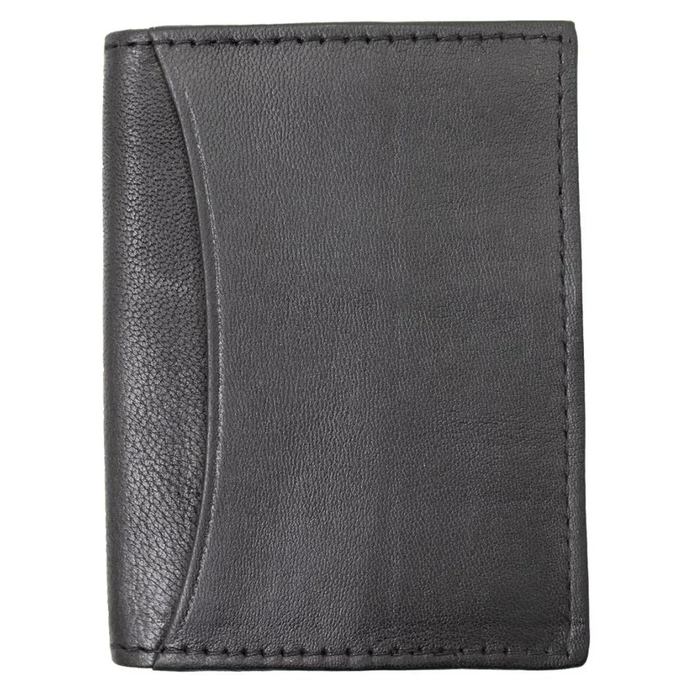 Genuine Leather Men's Card Case, Card Holder with RFID Blocking